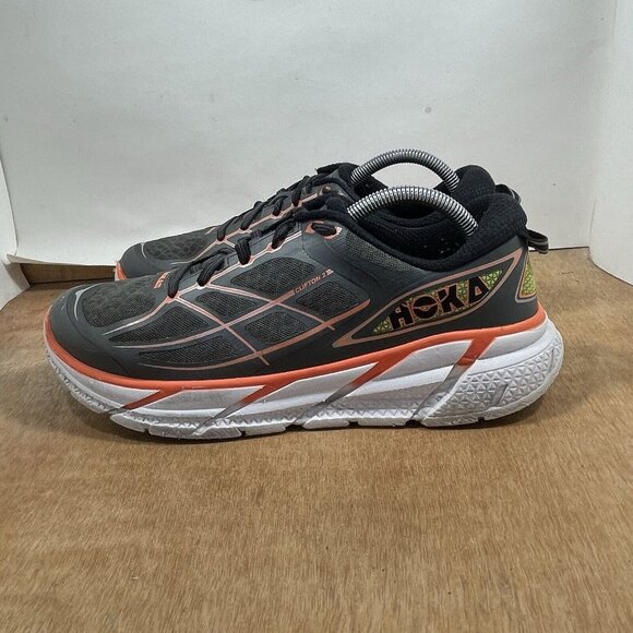 HOKA One One Clifton 2 Women’s Size 11 Running Shoes Grey - Picture 4 of 10